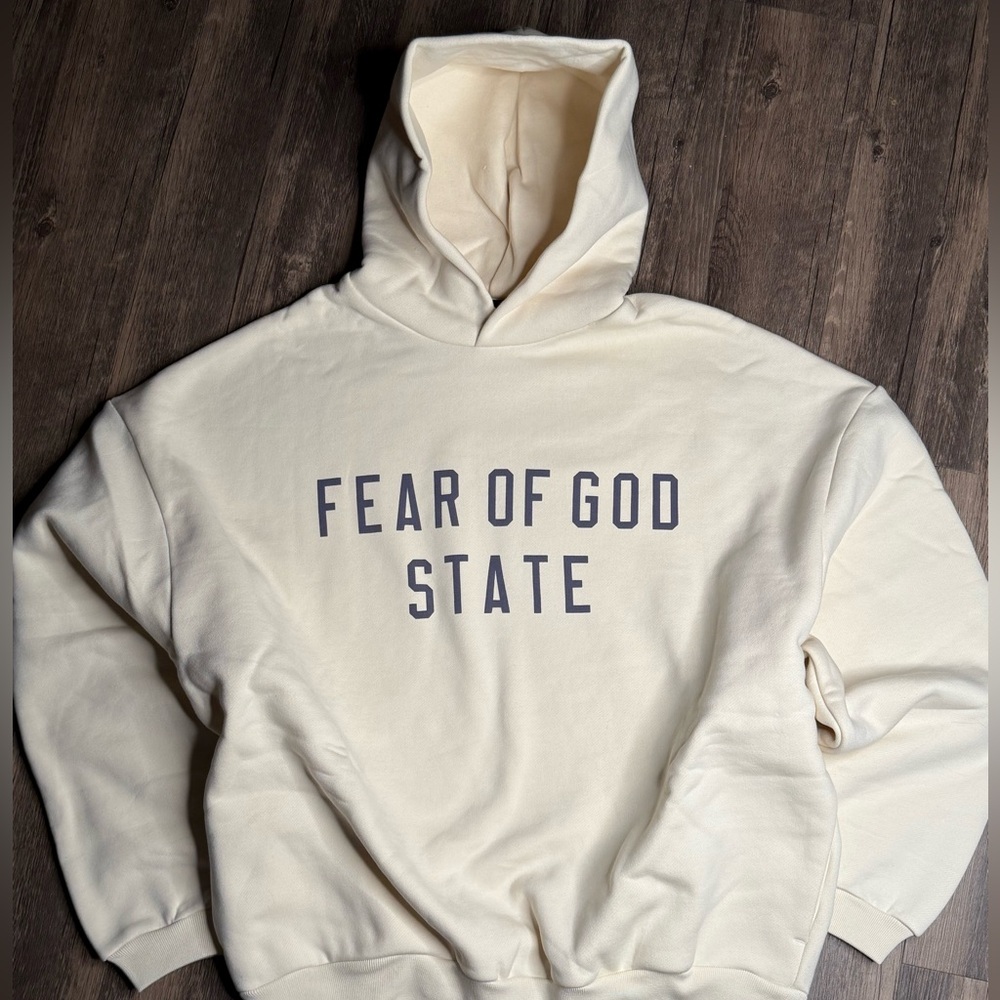 Fear of God State Hoodie in Cream